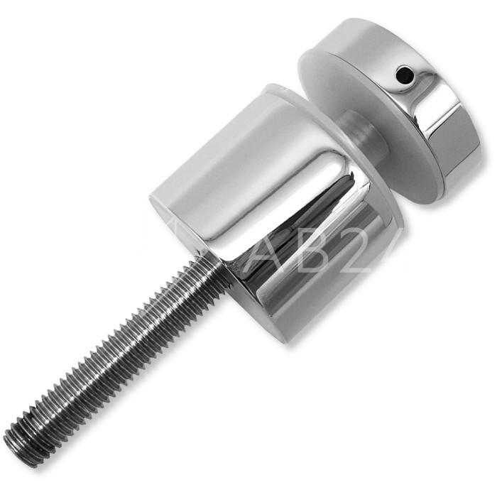 Стеклодержатель FKK-42, 10х30 мм Ø40 мм М10x1.5 для стекла, нержавейка/полированный