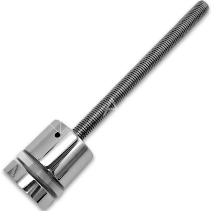 Стеклодержатель FKK-42.1, 10х30 мм Ø40 мм М12x1.75 для стекла, нержавейка/полированный