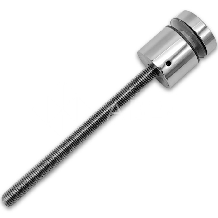 Стеклодержатель FKK-42.1, 10х30 мм Ø40 мм М12x1.75 для стекла, нержавейка/полированный