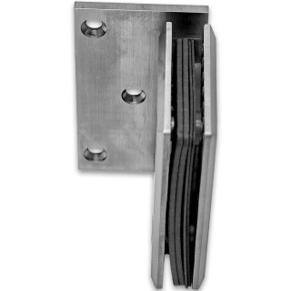 Петля FDP-20-DEF с дефектом Бета β стена-стекло с бок. креплением, нержавейка/матовый