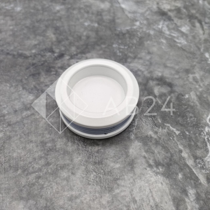 Ручка купе FDR-10, нержавейка/белый