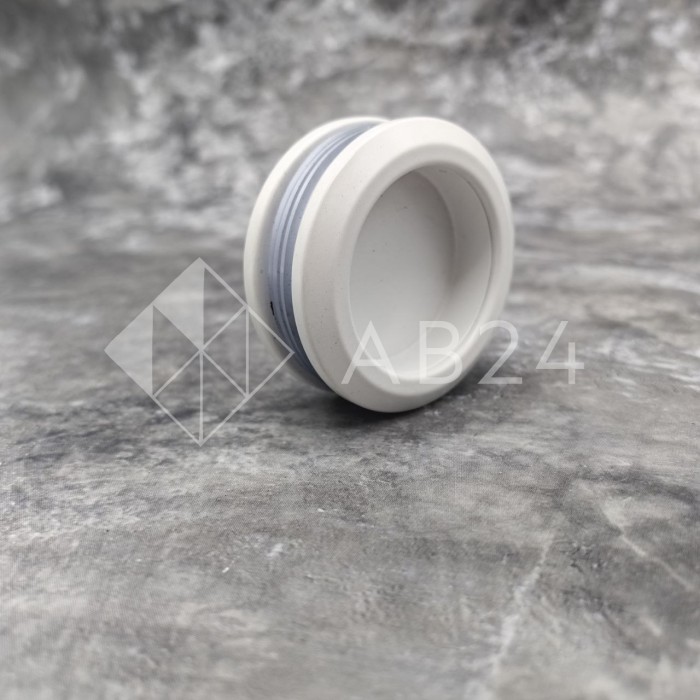 Ручка купе FDR-10, нержавейка/белый