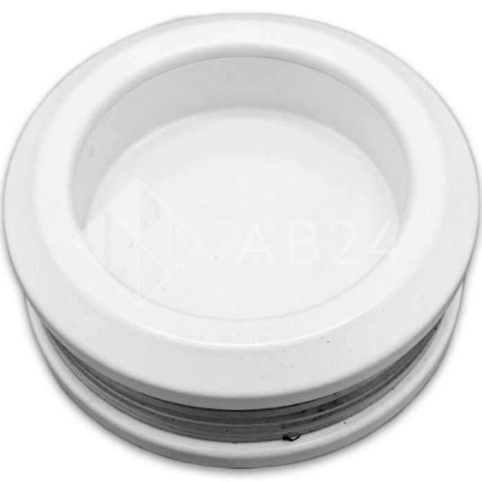 Ручка купе FDR-10, нержавейка/белый