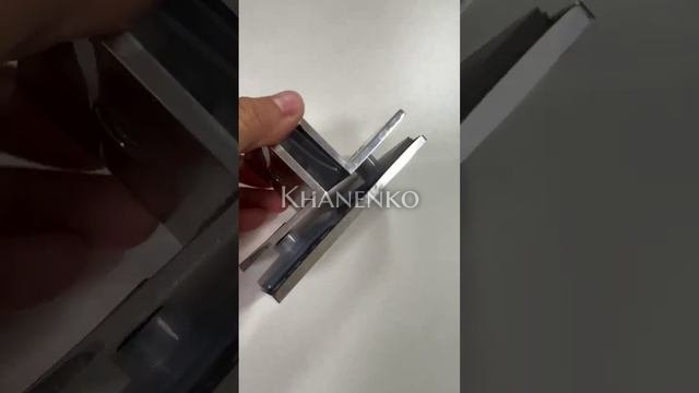 Коннектор для стекла Альфа α FDK-19, Т-образный для стекла, нержавейка/матовый