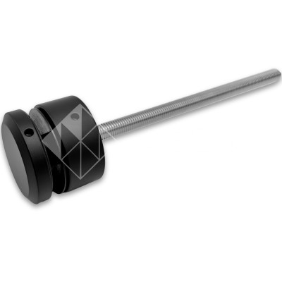 Стеклодержатель FKK-44, 10х20 мм Ø50 мм М10x1.5 для стекла, нержавейка/черный