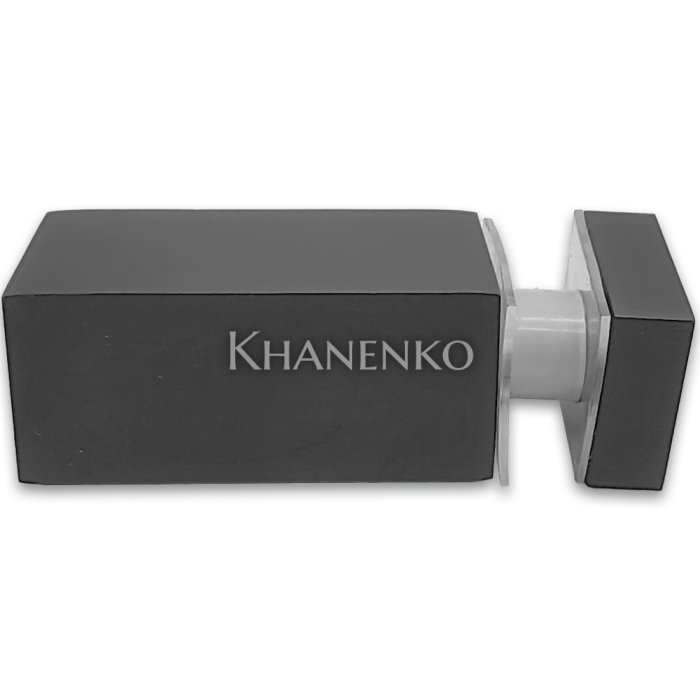 Крепление FDC-54 трубы 15х15 к стеклу, нержавейка/оружейная сталь