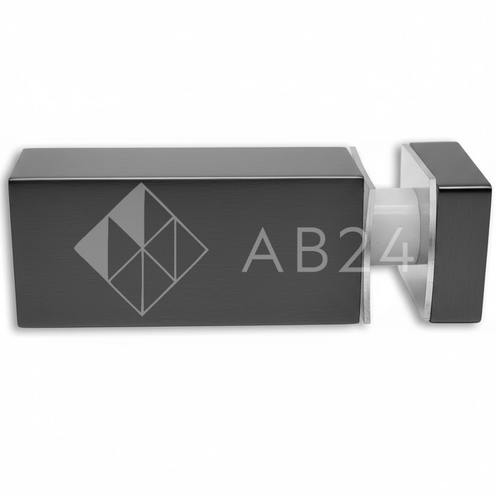 Крепление FDC-54 трубы 15х15 к стеклу, нержавейка/оружейная сталь