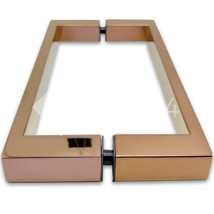 Ручка скоба FDR-76, 20х10х200 мм, нержавейка/розовое золото