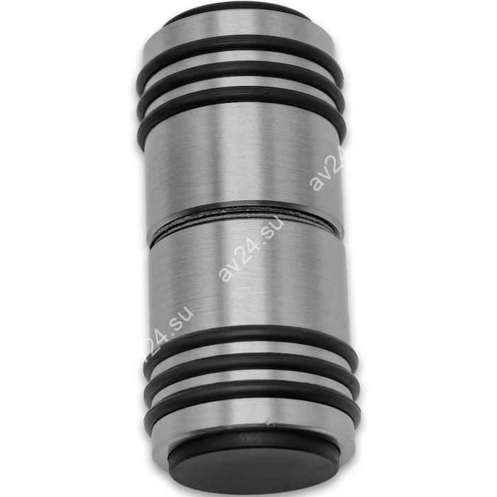 Ручка кноб Йота FDR-143 с двумя резиновыми торцами, алюминий/матовая