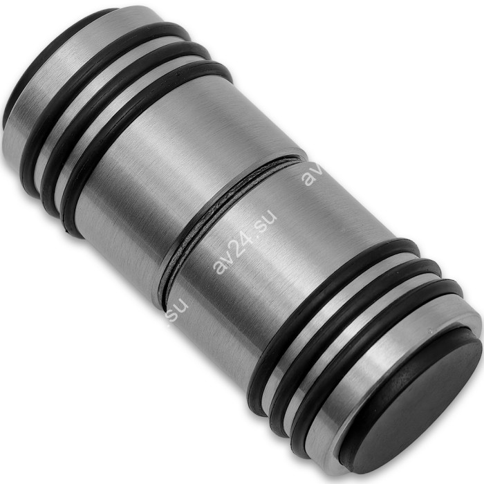 Ручка кноб Йота FDR-143 с двумя резиновыми торцами, алюминий/матовая