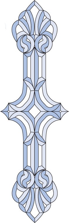 Бевелс AV338 (29 элементов) 265 х 852 мм