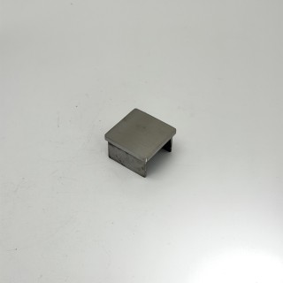 Заглушка FOP-40p.01 для поручня 40*40 с пазом, GRIT 320, нержавейка/матовый