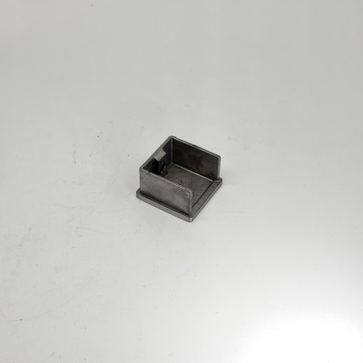 Заглушка FOP-40p.01 для поручня 40*40 с пазом, GRIT 320, нержавейка/матовый
