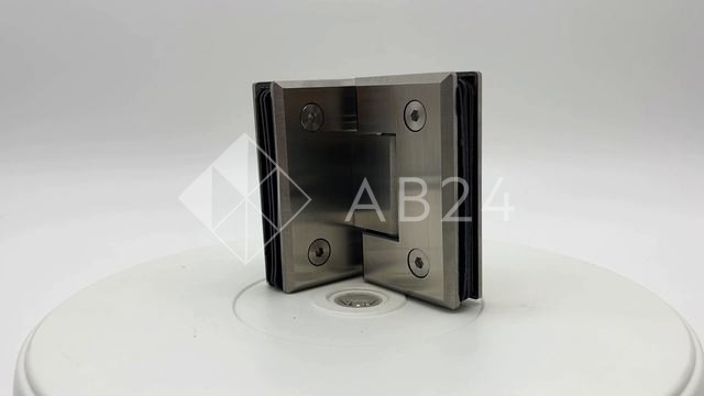 Петля Бета β FDP-23 стекло-стекло 90°, нержавейка/матовый