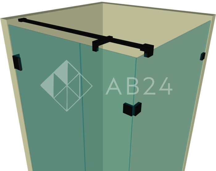 Душевая кабина угловая DK-204K на коннекторах