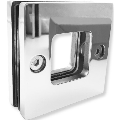 Ручка купе Дриада FDR-110, 77х77 квадратная, нержавейка/полированный