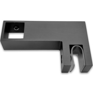 Держатель стекла FDC-55 сквозной 15х15 горизонтальный, нержавейка/оружейная сталь