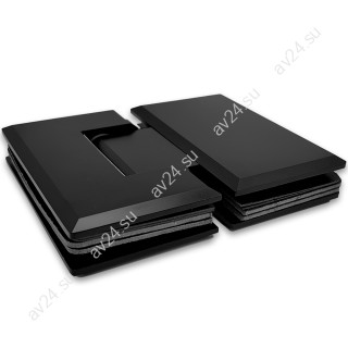 Петля FDP-22-DEF с дефектом Бета β стекло-стекло 180°, нержавейка/черный