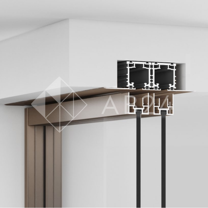 Потолочная декоративная крышка трека FDS-195.3 для системы FDS-19 длина 3 м, алюминий/белый