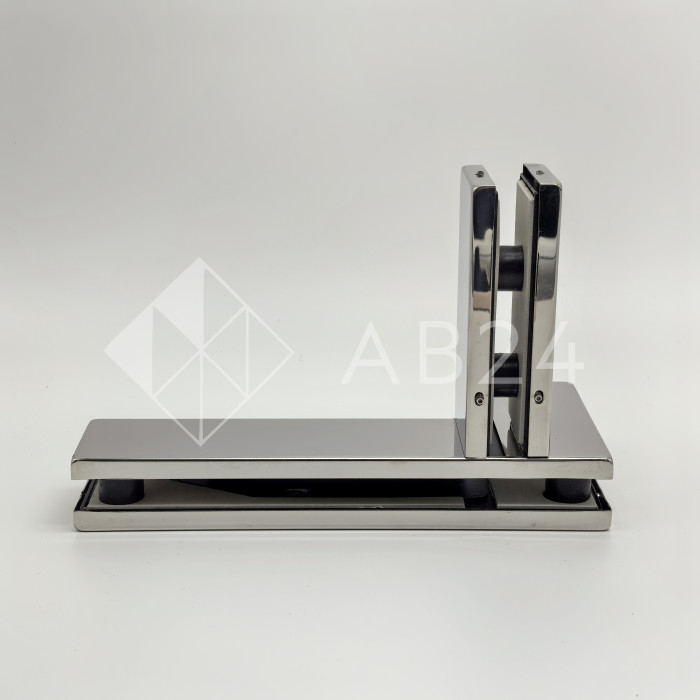 Фитинг угловой, FKF-35R с осью и ребром жесткости правосторонний, нержавейка/полированный