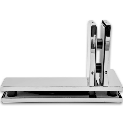 Фитинг угловой, FKF-35R с осью и ребром жесткости правосторонний, нержавейка/полированный