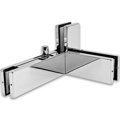 Фитинг угловой, FKF-35R с осью и ребром жесткости правосторонний, нержавейка/полированный