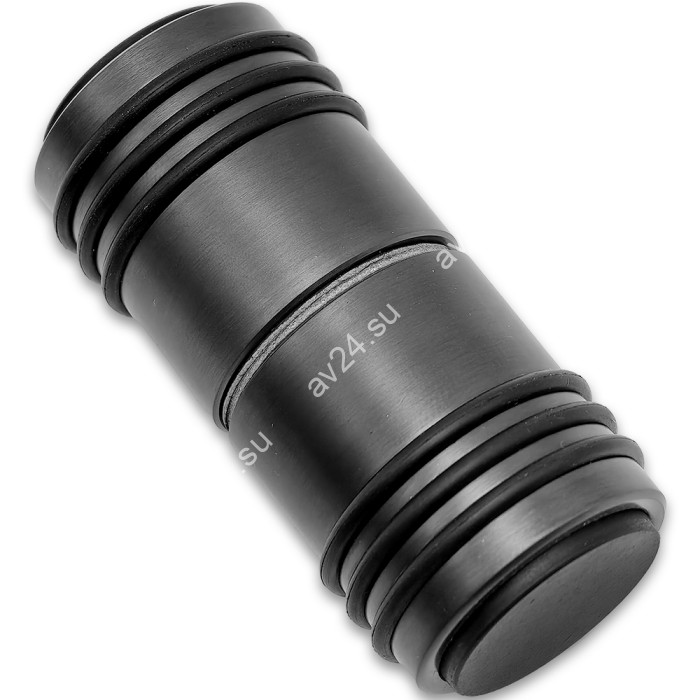 Ручка кноб Йота FDR-143 с двумя резиновыми торцами, алюминий/оружейная сталь