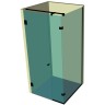 Душевая кабина угловая DK-204P в опорном профиле