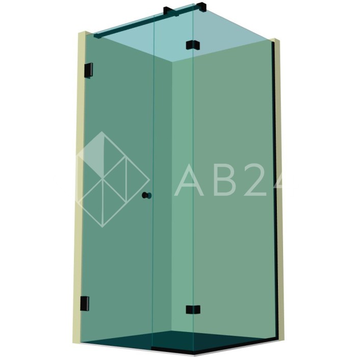 Душевая кабина угловая DK-204P в опорном профиле