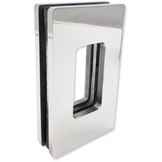 Ручка купе Дриада FDR-111, 122х70 прямоугольная, межосевое 100, нержавейка/полированный