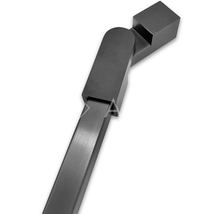 Соединитель FDC-57 трубы 15х15 регулируемый 90°-180°, нержавейка/оружейная сталь