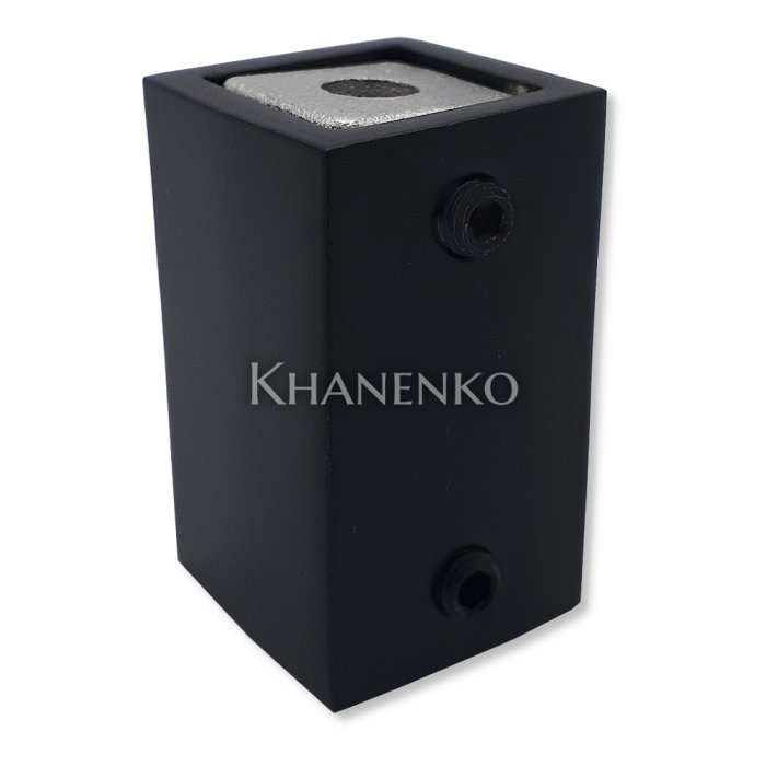 Крепление трубы FDC-60-DEF с дефектом 15х15 к стене, нержавейка/черный