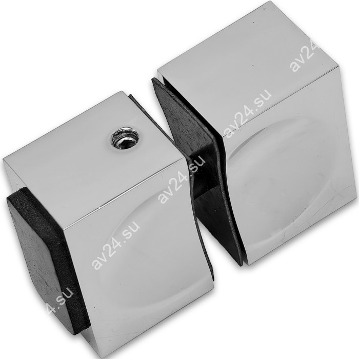 Ручка кноб FDR-66 с одним резиновым торцом, алюминий/хром