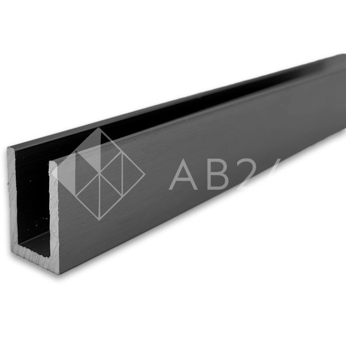 Профиль с дефектом FDPA-51.3-DEF для стекла 19х12х1,75, длина 3 м, алюминий/оружейная сталь