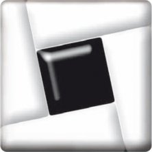 Фьюзинг квадрат DFTI 005 черно-белого цвета, 6 см     