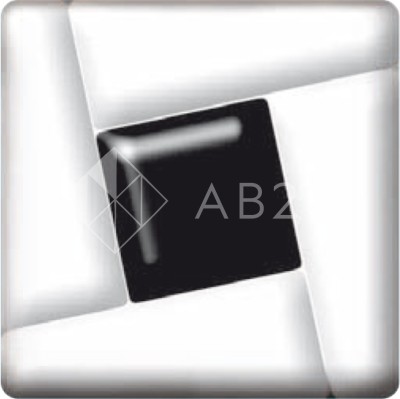 Фьюзинг квадрат DFTI 005 черно-белого цвета, 6 см