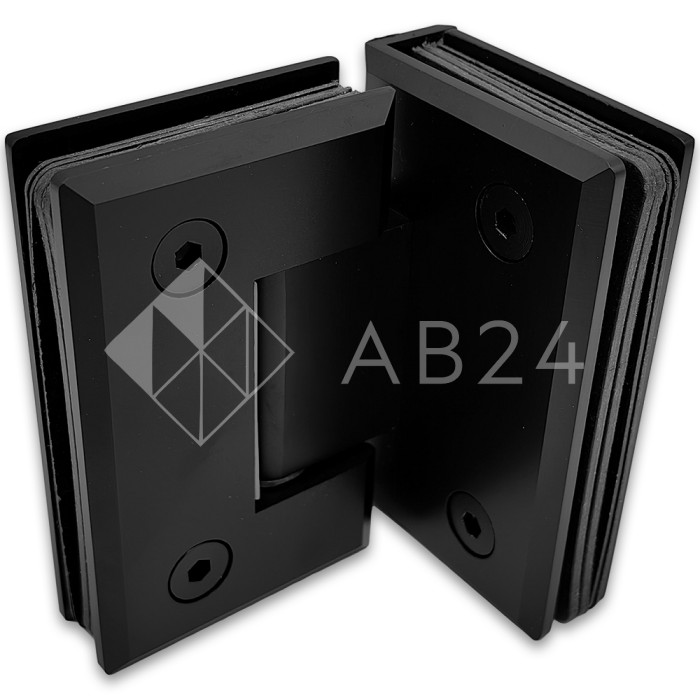 Петля Бета β FDP-23 стекло-стекло 90°, латунь/черный