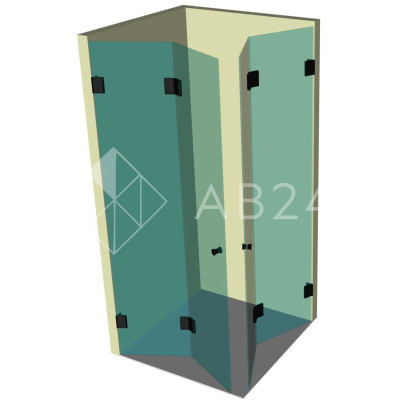 Душевая кабина угловая гармошка DK-209