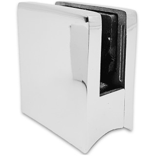 Крепление стекла FKK-81, 45х45х26 к круглой трубе Ø38 литое, нержавейка/полированный