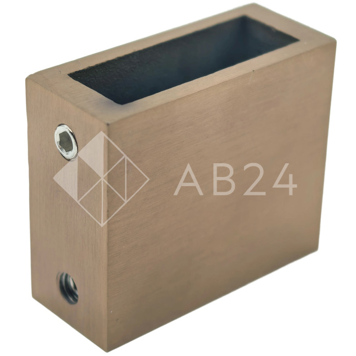 Крепление трубы FDC-30-DEF с дефектом 30х10 к стене, нержавейка/медь