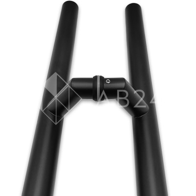 Ручка FKR-205 для стеклянных дверей 32х1020х1500 мм, нержавейка/черный