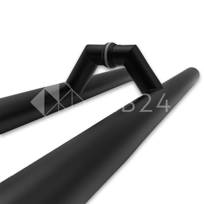 Ручка FKR-205 для стеклянных дверей 32х1020х1500 мм, нержавейка/черный