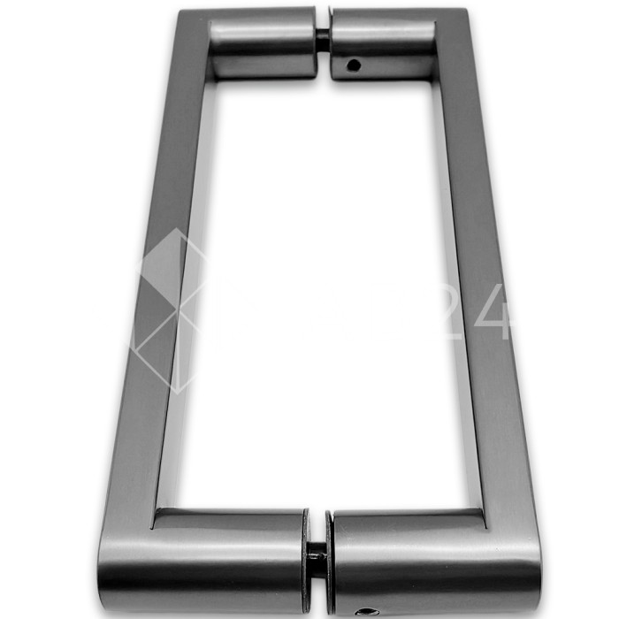 Ручка скоба FDR-86, 25*200*225 мм, нержавейка/оружейная сталь