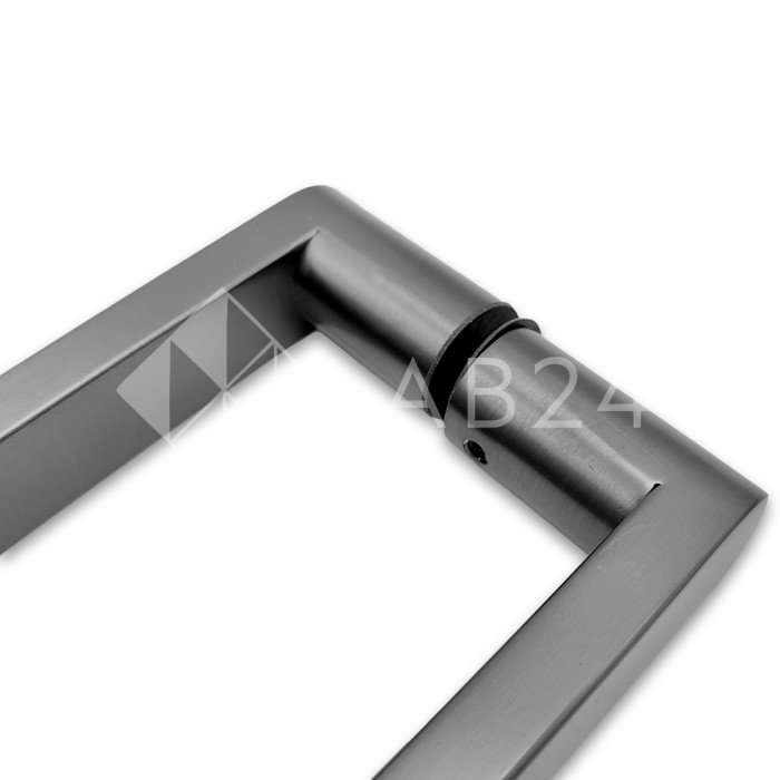 Ручка скоба FDR-86, 25*200*225 мм, нержавейка/оружейная сталь