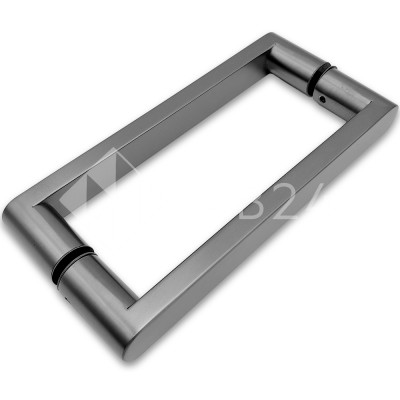 Ручка скоба FDR-86, 25*200*225 мм, нержавейка/оружейная сталь