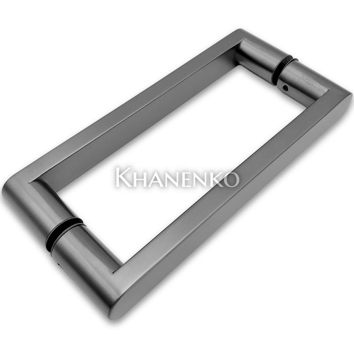 Ручка скоба FDR-86, 25*200*225 мм, нержавейка/оружейная сталь