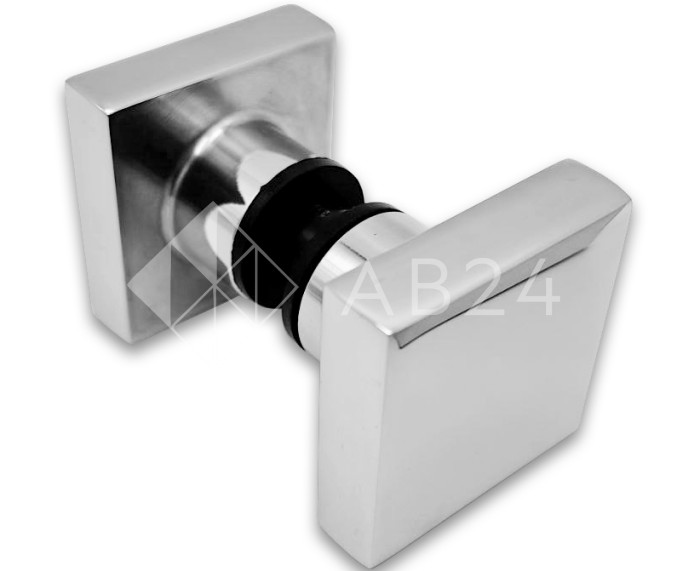 Ручка кноб квадратная FDR-30-DEF с дефектом, нержавейка/полированный