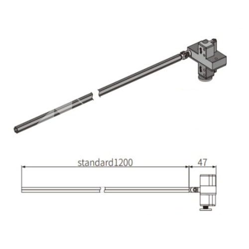 Механизм (1+0) FDS-19.5 нажимной для раздвижной системы FDS-19 в нишу на одну дверь