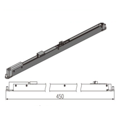 Механизм (1+0) FDS-19.5 нажимной для раздвижной системы FDS-19 в нишу на одну дверь