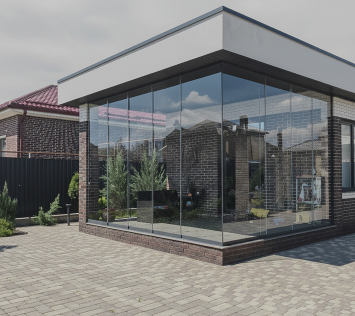 Системы безрамного остекления